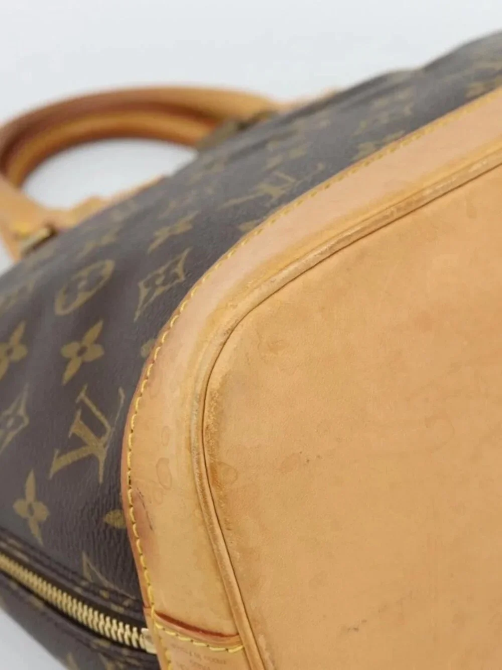 LOUIS VUITTON Monogram Alma Hand Bag M51130 LV Auth 185712A